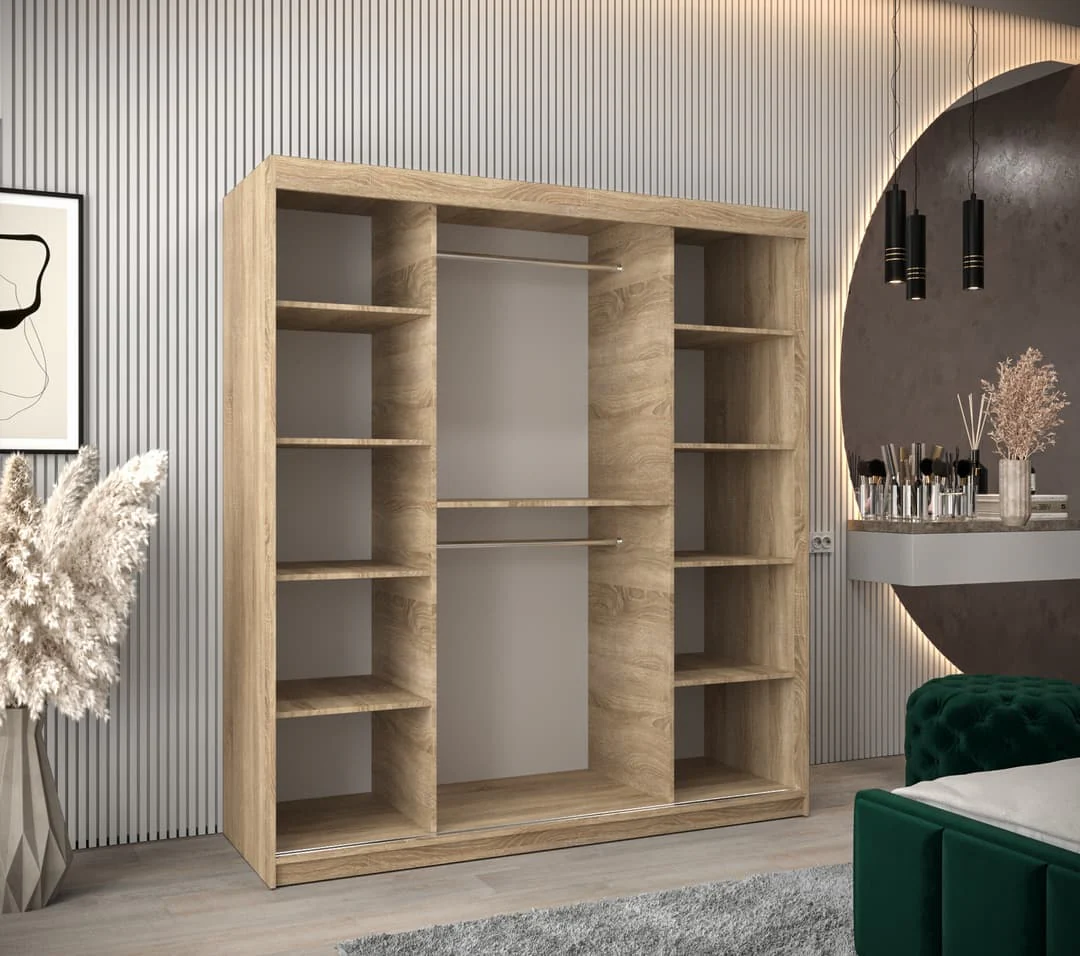 Uppsala T3 Sliding Door Wardrobe 180cm - Image 3