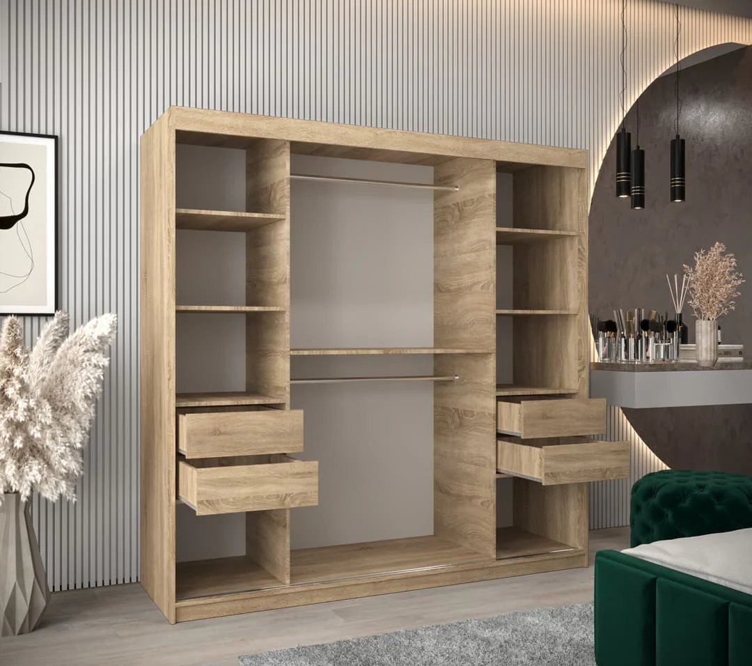 Uppsala T3 Sliding Door Wardrobe 200cm - Image 17