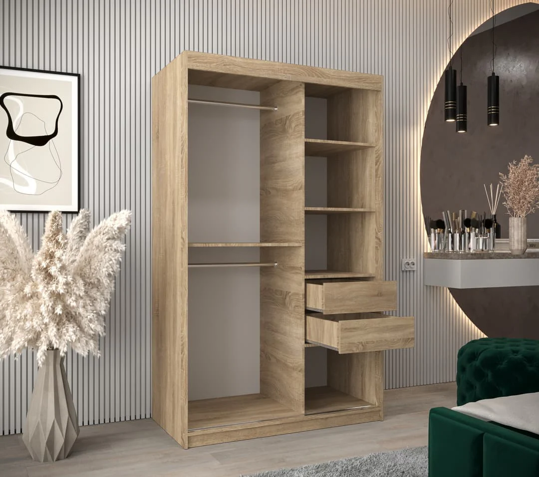 Uppsala V2 Sliding Door Wardrobe 120cm - Image 17