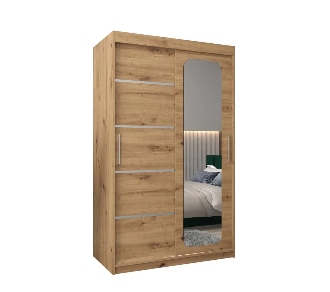 Uppsala V2 Sliding Door Wardrobe 120cm - Image 2