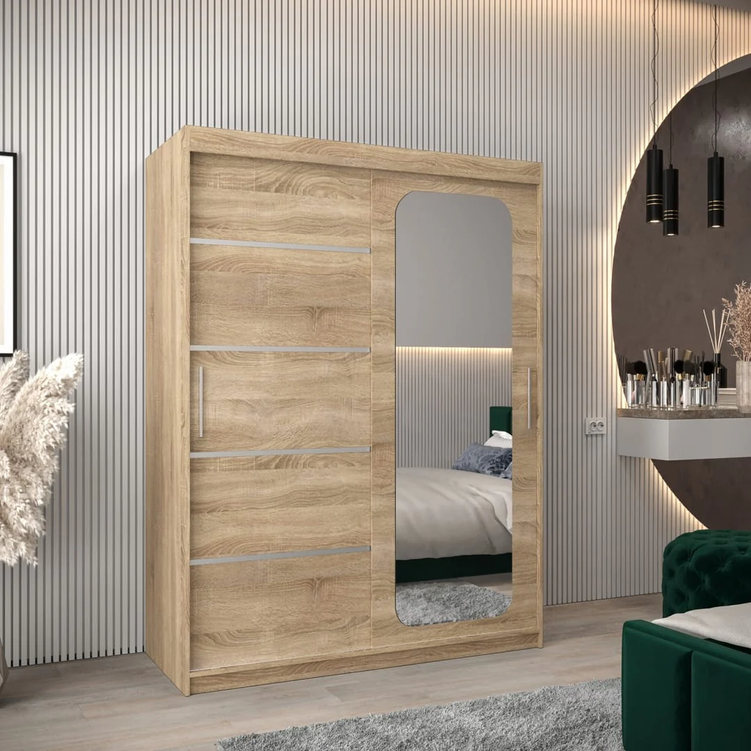 Uppsala V2 Sliding Door Wardrobe 150cm - Image 14