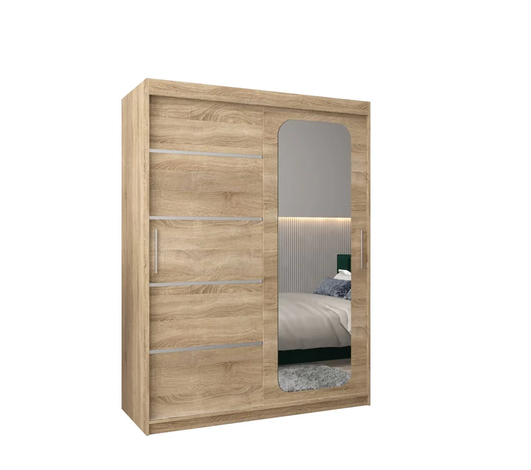 Uppsala V2 Sliding Door Wardrobe 150cm - Image 15