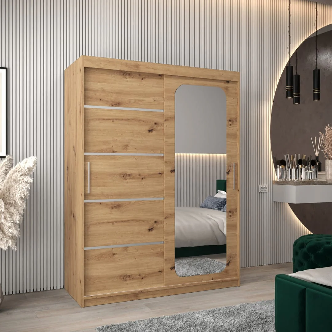 Uppsala V2 Sliding Door Wardrobe 150cm - Image 5