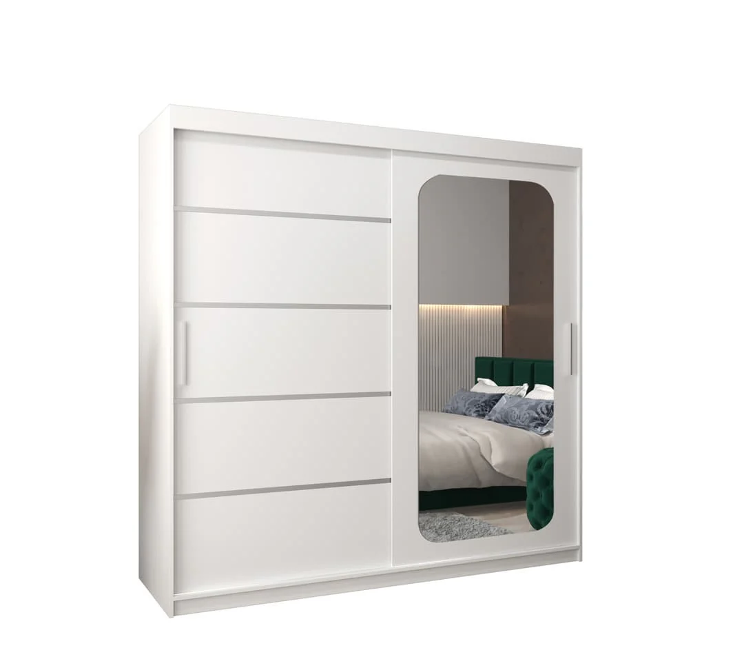 Uppsala V2 Sliding Door Wardrobe 200cm - Image 2