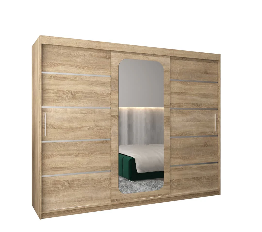 Uppsala V2 Sliding Door Wardrobe 250cm - Image 15