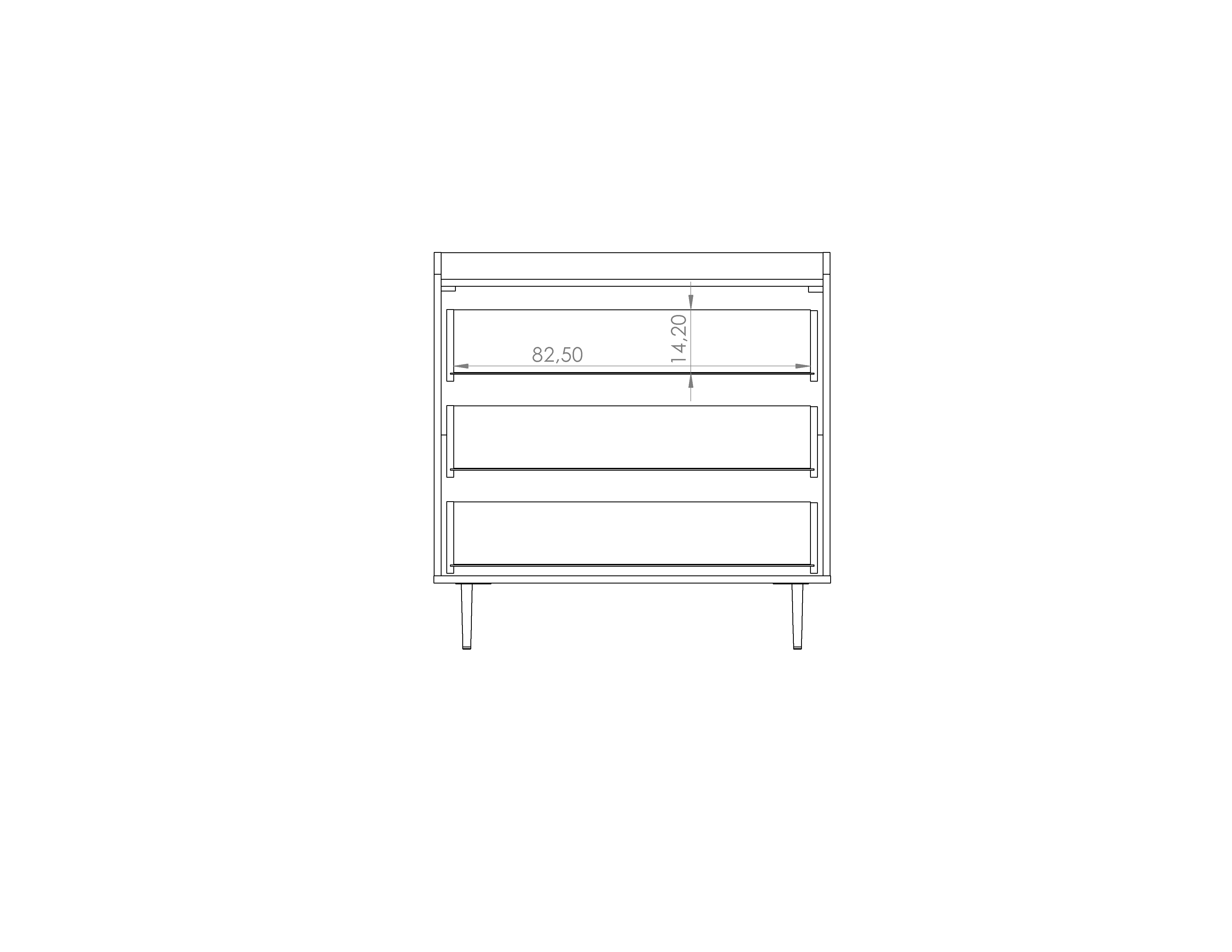 Vasina 02 Chest of Drawers 90cm - Image 6