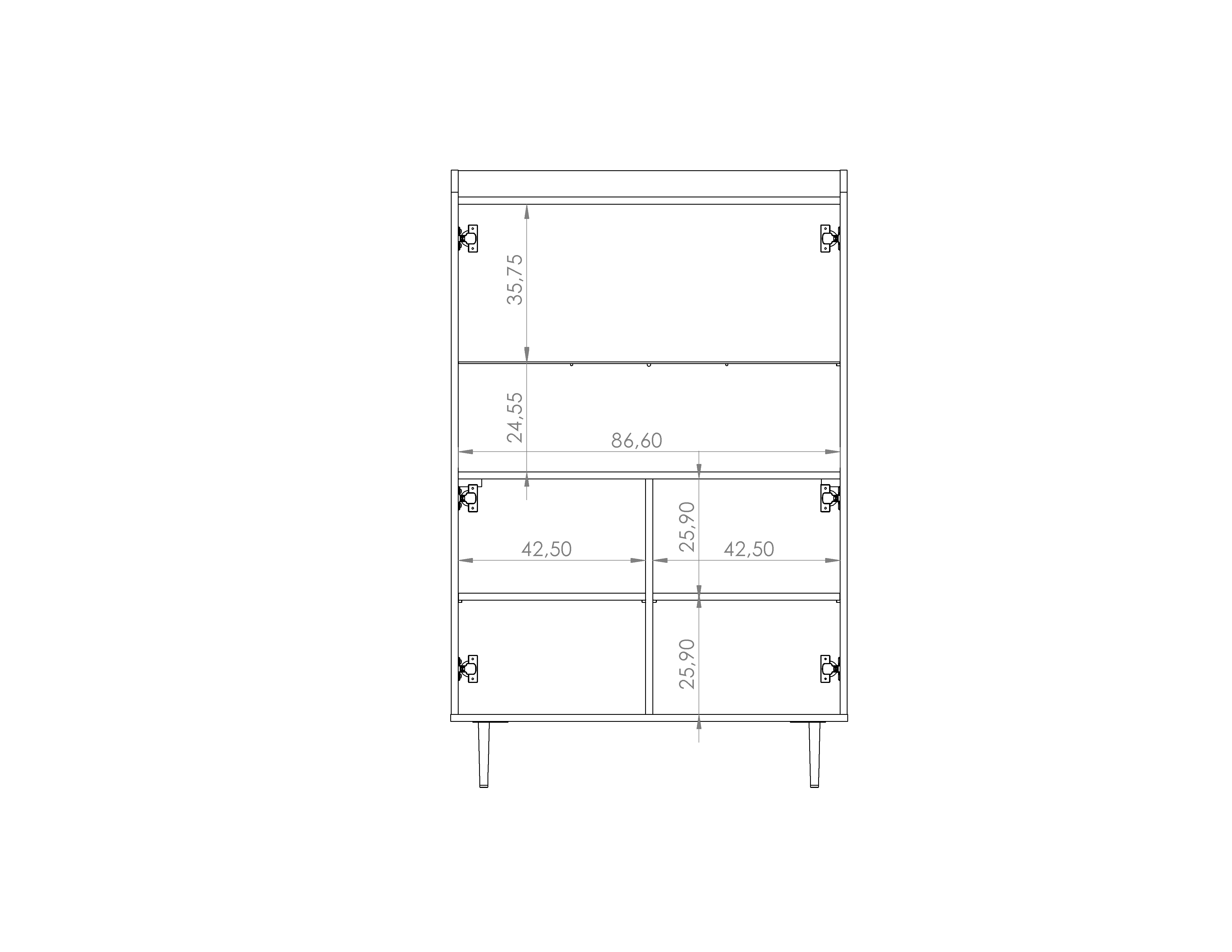 Vasina 10 Display Cabinet 90cm - Image 6
