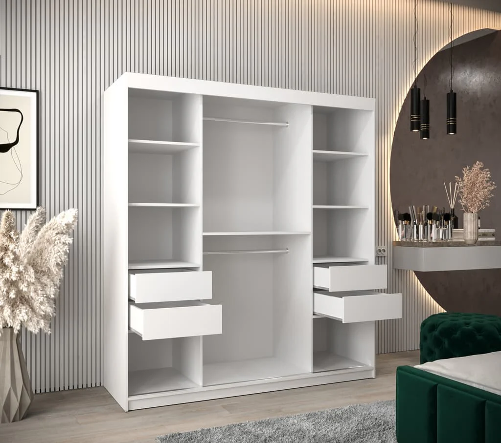 Verona 01 Sliding Door Wardrobe 180cm - Image 4