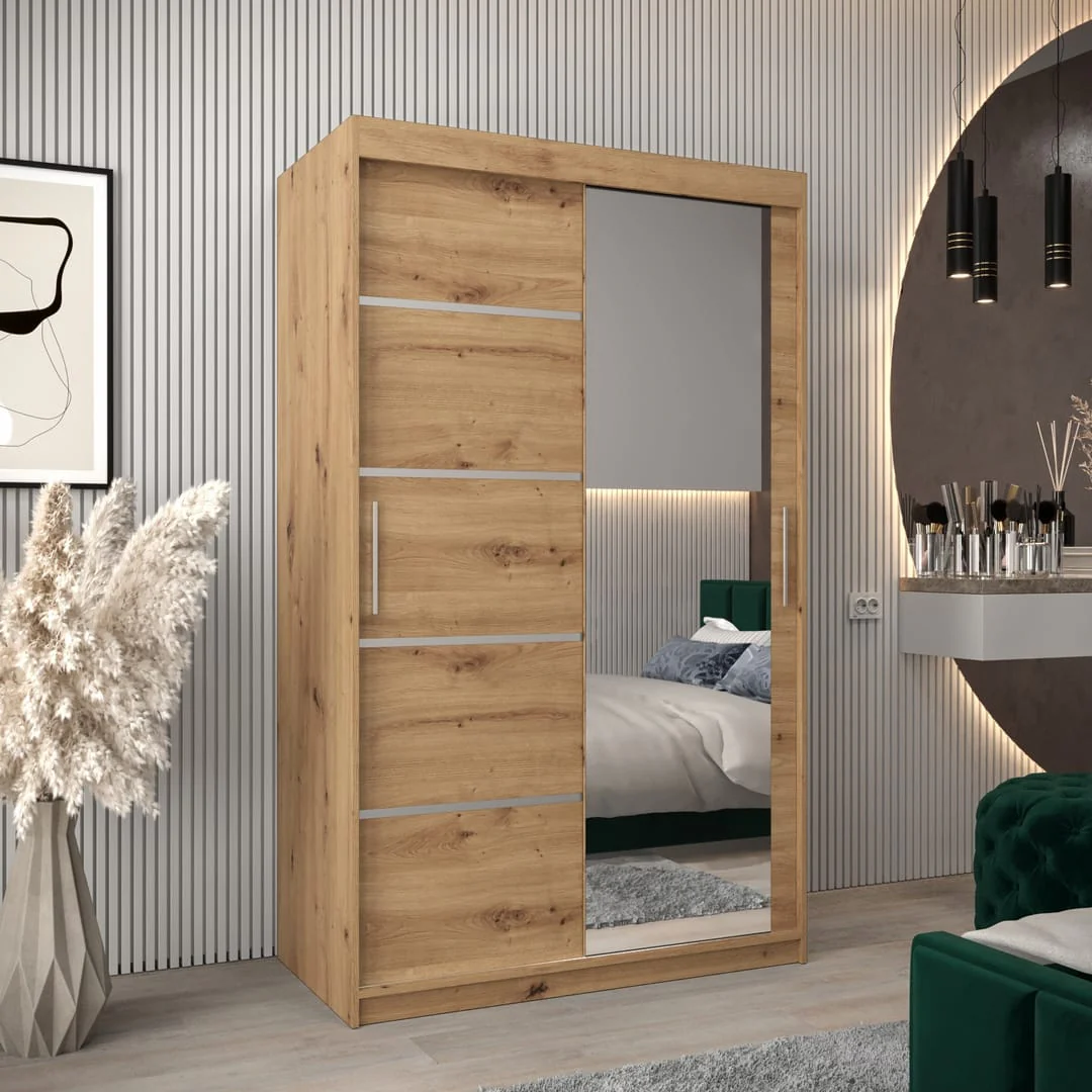 Verona 02 Sliding Door Wardrobe 120cm - Image 5