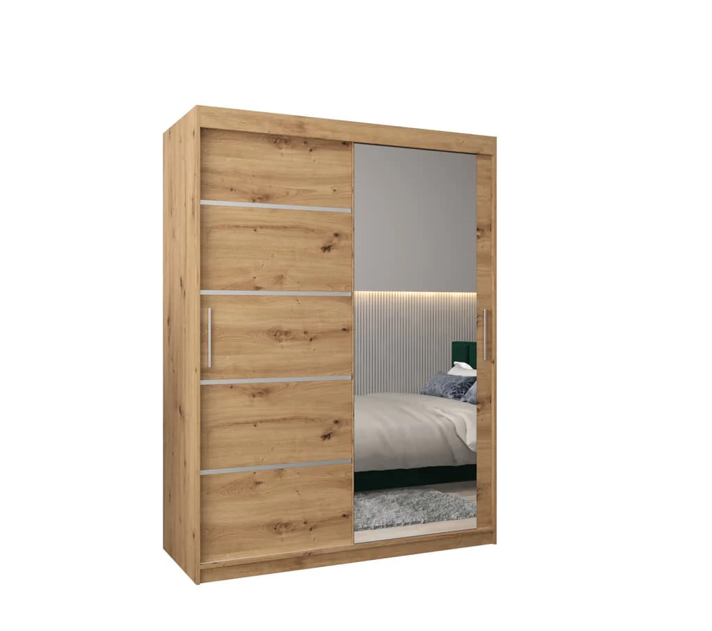 Verona 02 Sliding Door Wardrobe 150cm - Image 6