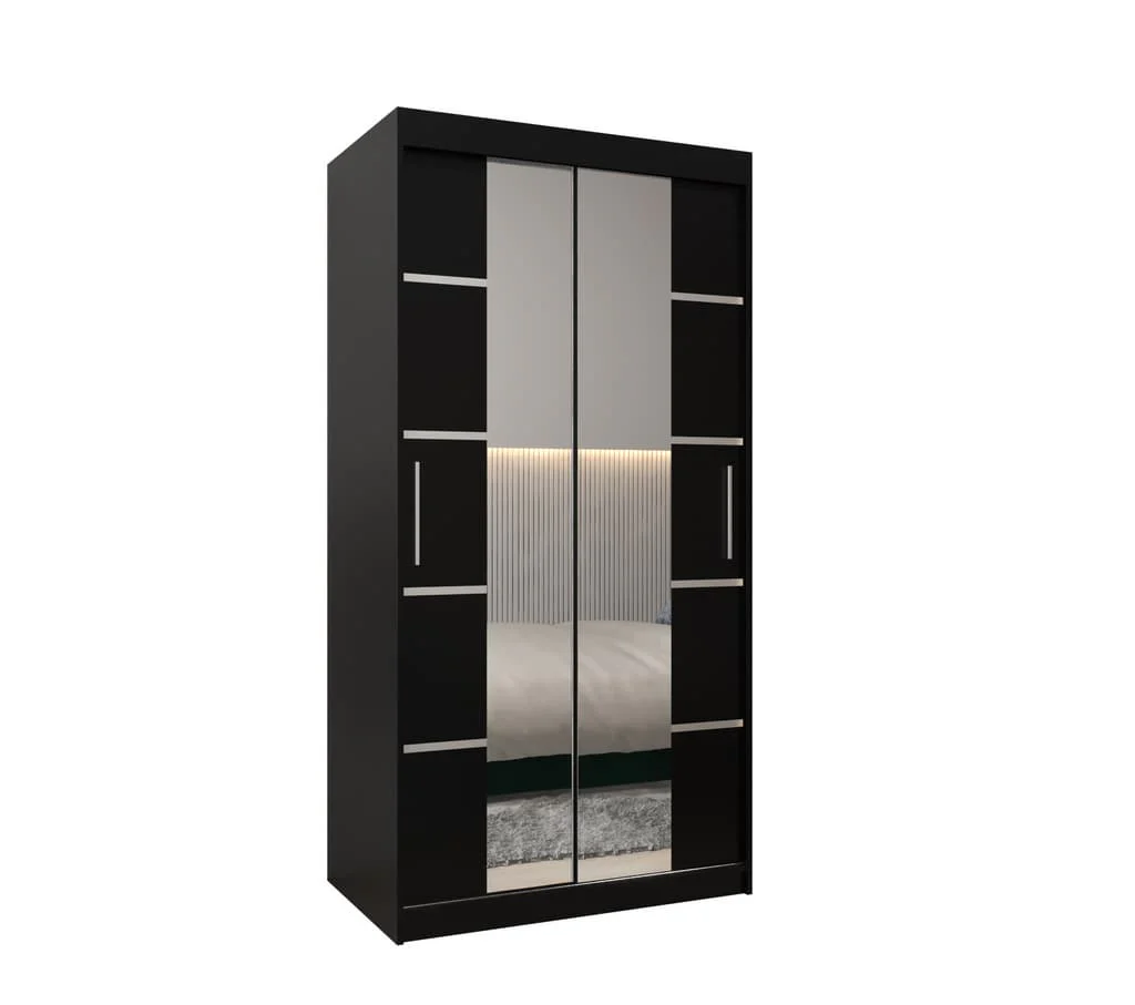Verona 04 Sliding Door Wardrobe 100cm - Image 10