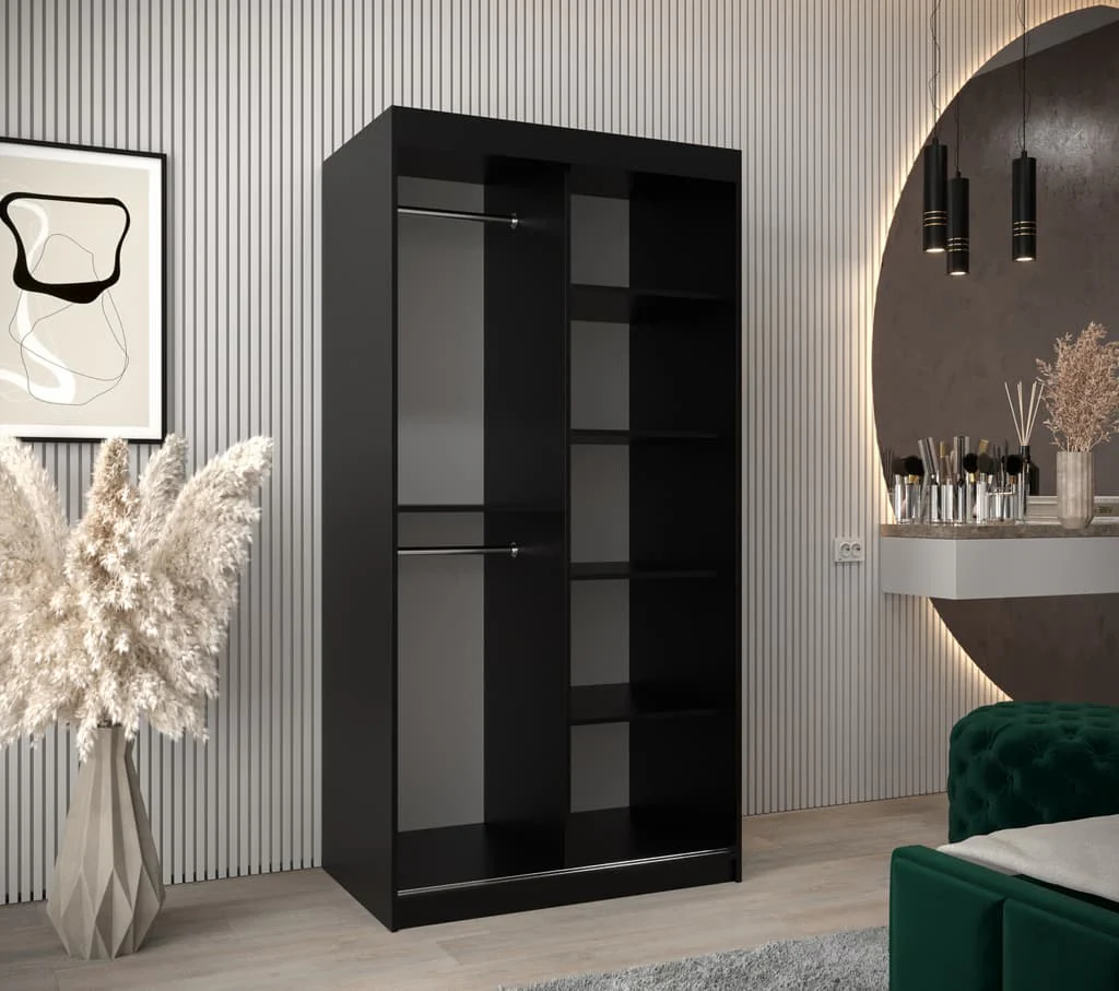 Verona 04 Sliding Door Wardrobe 100cm - Image 11
