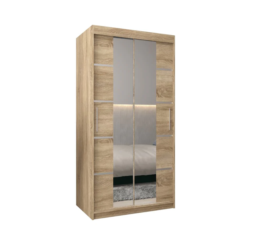 Verona 04 Sliding Door Wardrobe 100cm - Image 14
