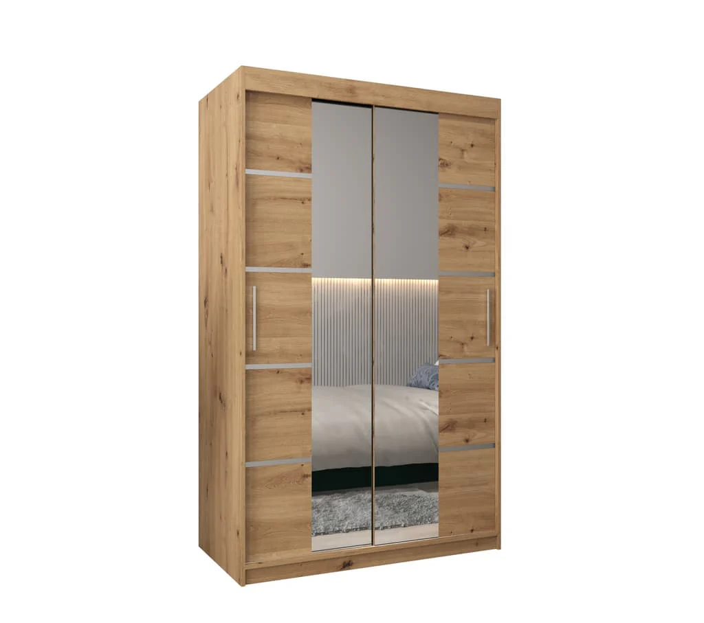 Verona 04 Sliding Door Wardrobe 120cm - Image 6