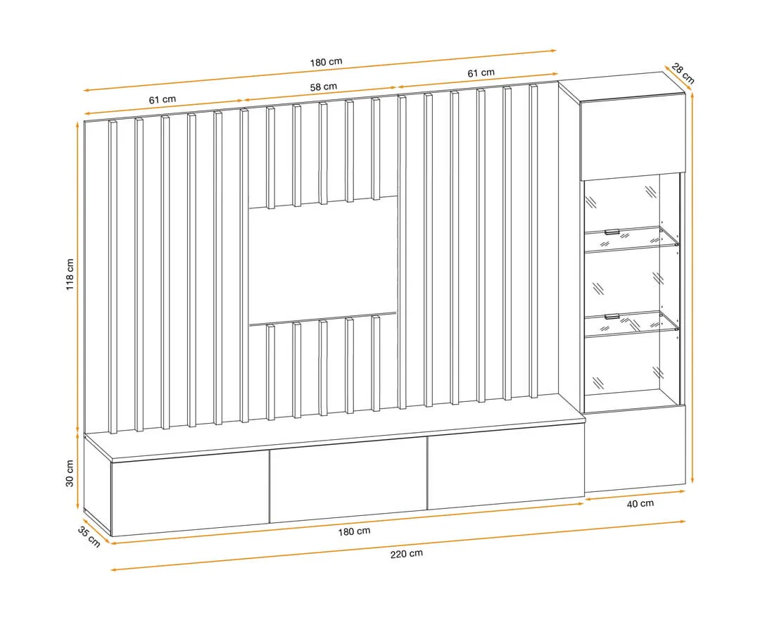 Verti Entertainment Unit For TVs Up To 75" - Image 14