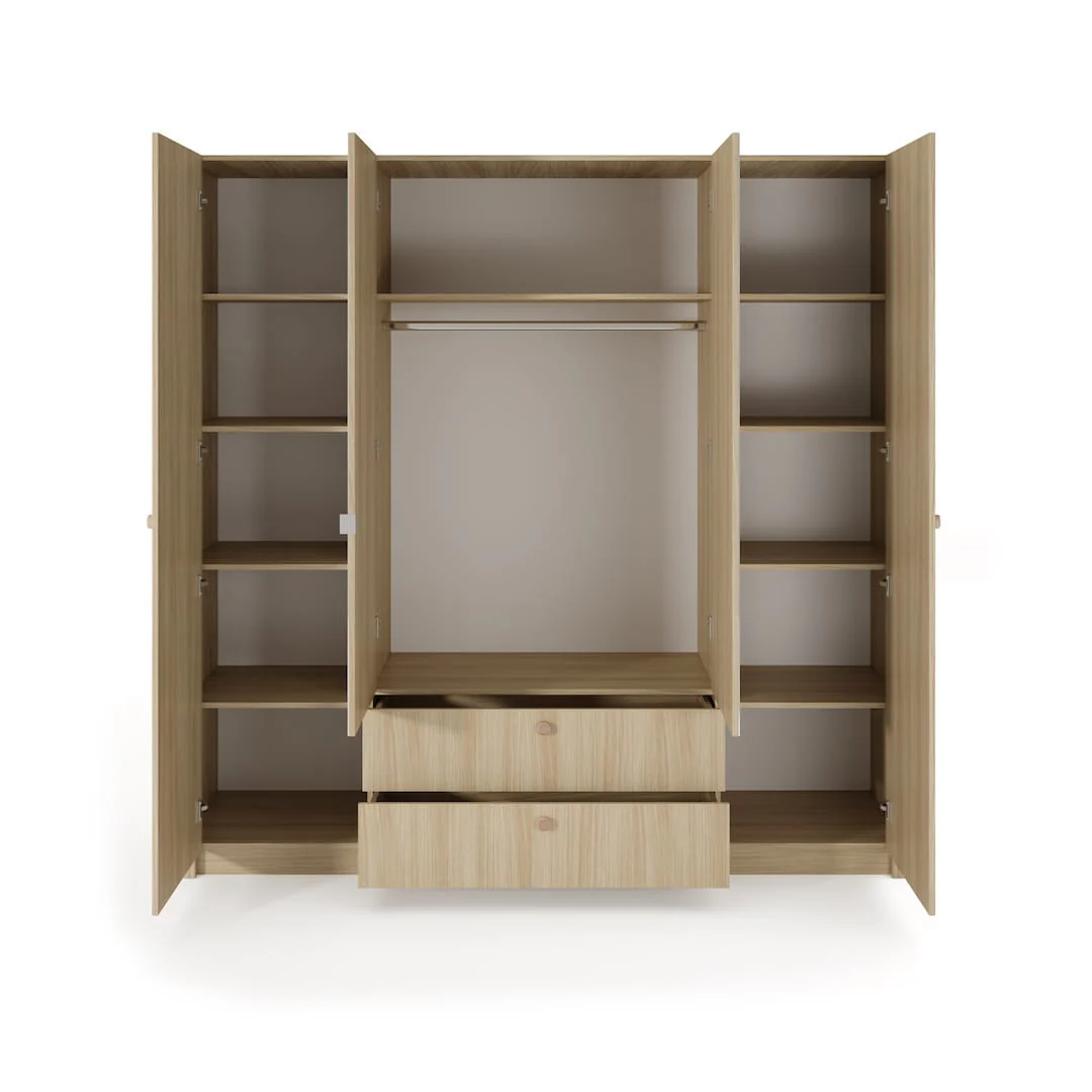 Viki Hinged Door Wardrobe 213cm - Image 4