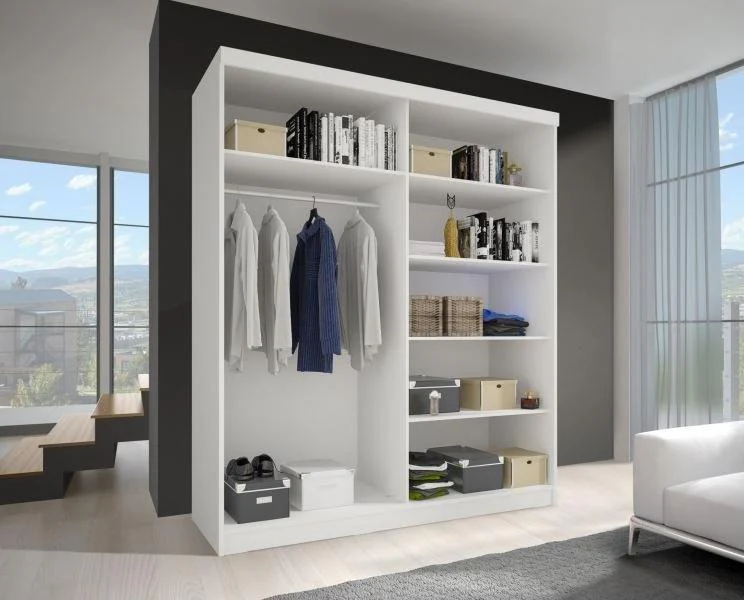 Vista 05 Mirrored Sliding Door Wardrobe 150cm - Image 7