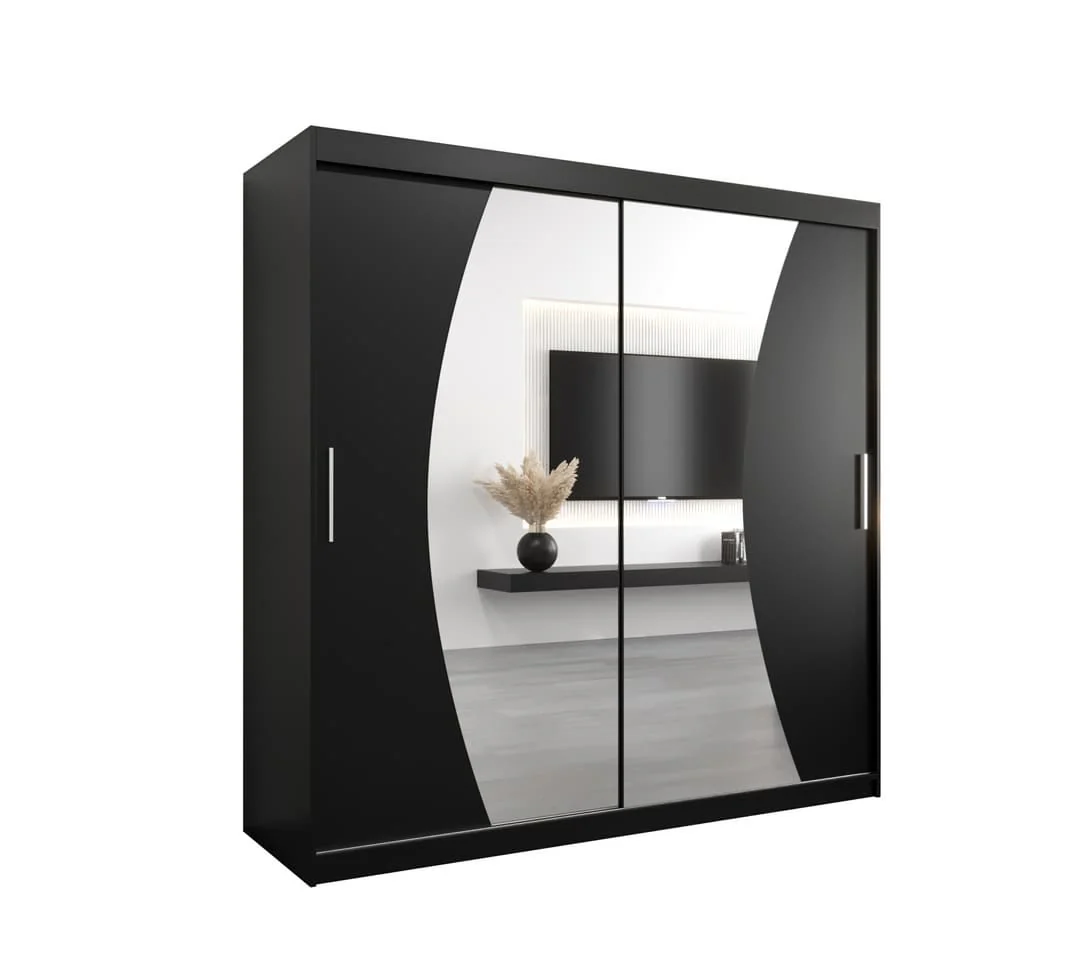 Wave Sliding Door Wardrobe 200cm - Image 2
