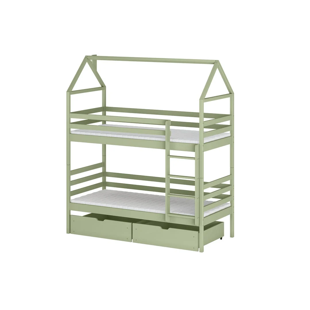Wooden Bunk Bed Alex With Storage - Image 14
