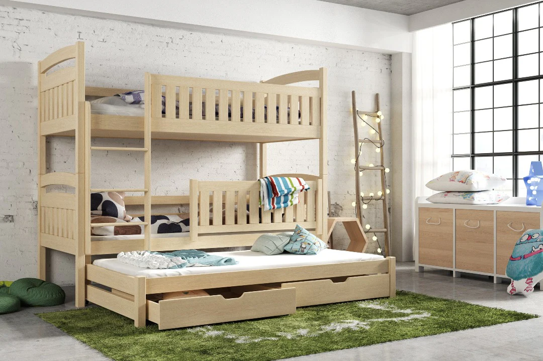 Blanka Bunk Bed with Trundle and Storage - Image 11