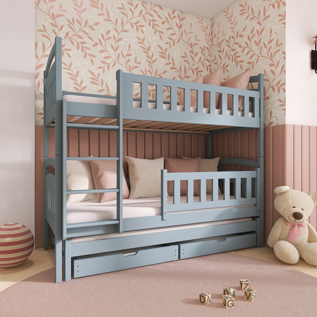 Blanka Bunk Bed with Trundle and Storage - Image 14