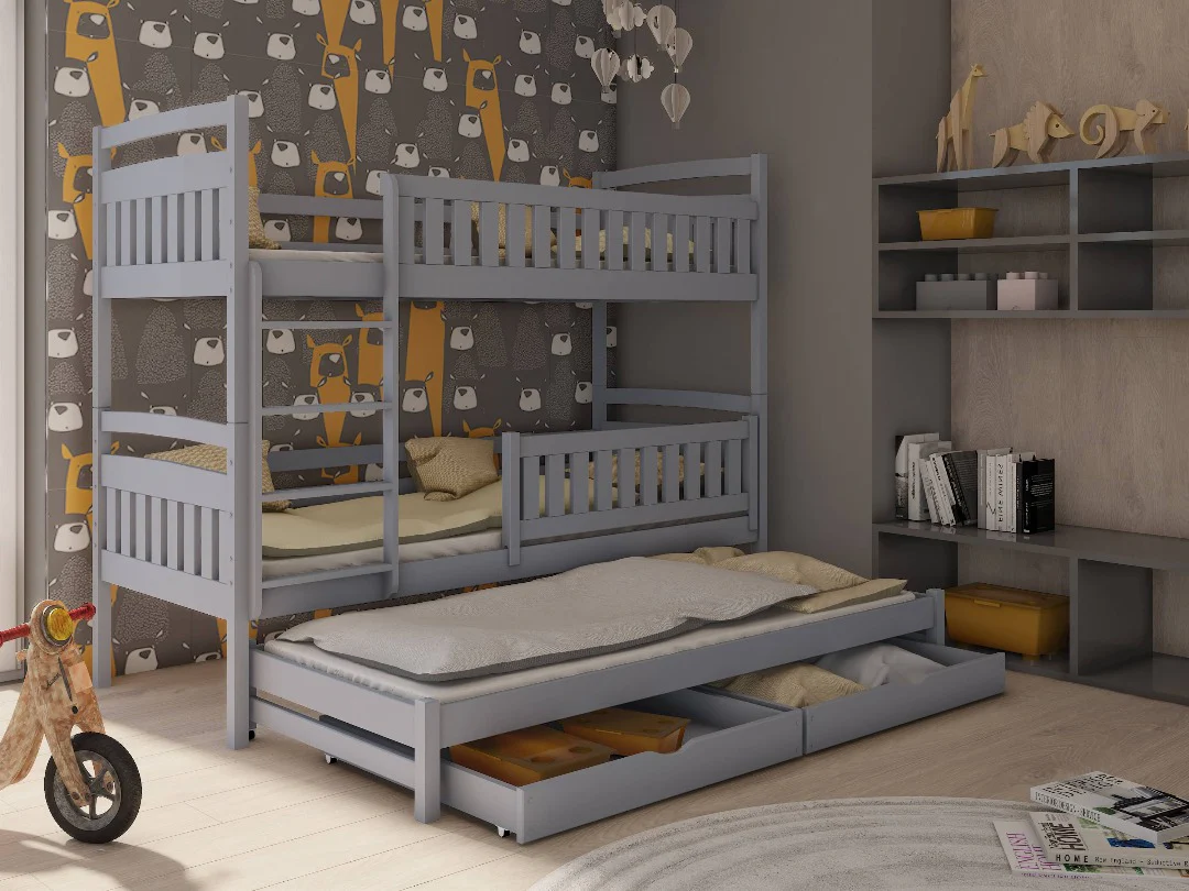 Blanka Bunk Bed with Trundle and Storage - Image 15