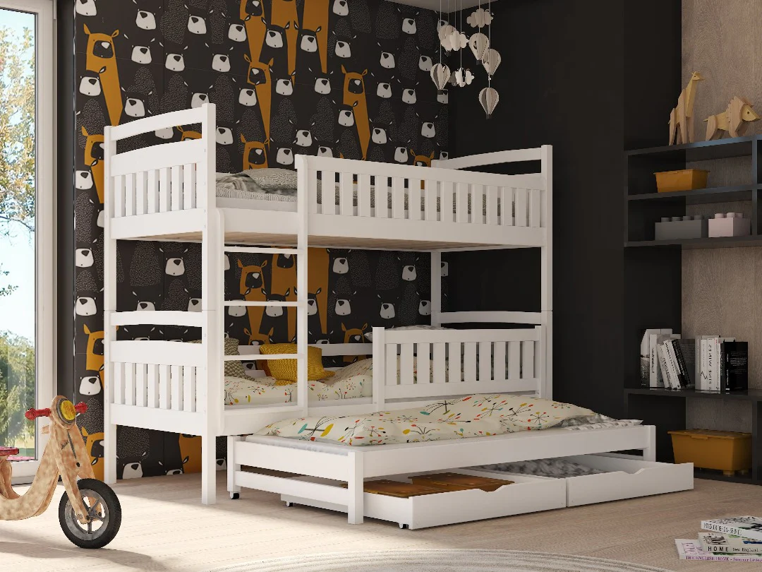 Blanka Bunk Bed with Trundle and Storage - Image 4