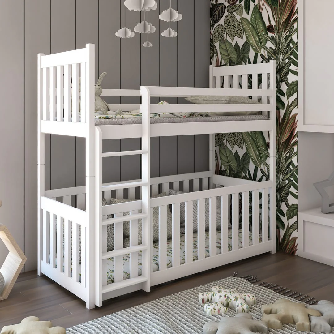 Wooden Bunk Bed Cris with Cot Bed - Image 2