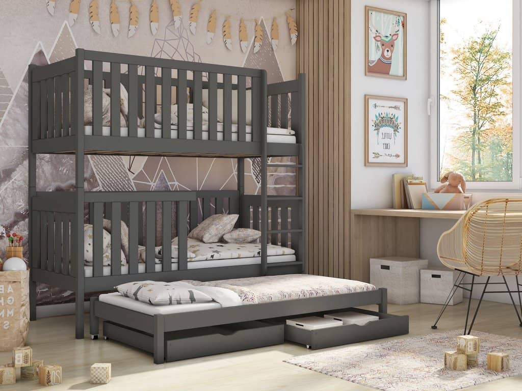 Emily Bunk Bed with Trundle and Storage - Image 11