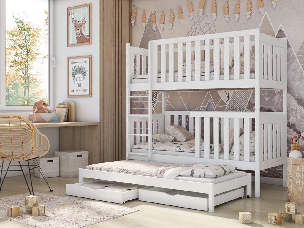 Emily Bunk Bed with Trundle and Storage - Image 3
