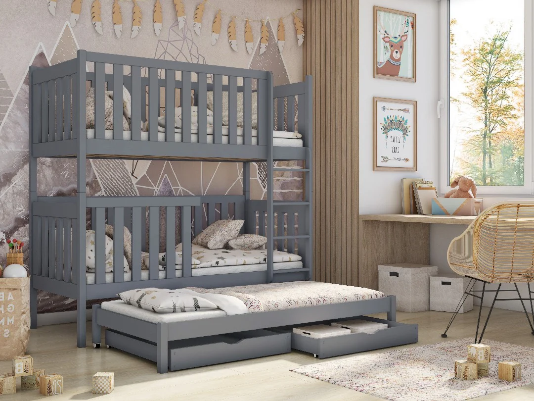 Emily Bunk Bed with Trundle and Storage - Image 8
