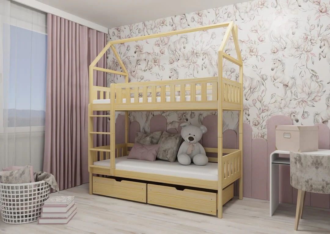 Wooden Bunk Bed Gaja With Storage - Image 15