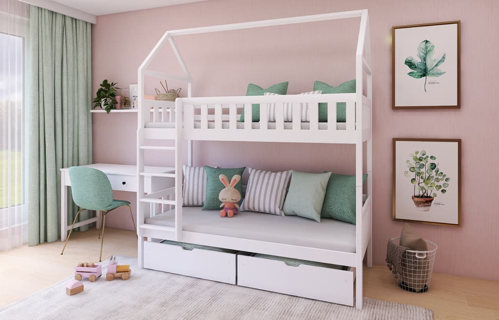 Wooden Bunk Bed Gaja With Storage - Image 2