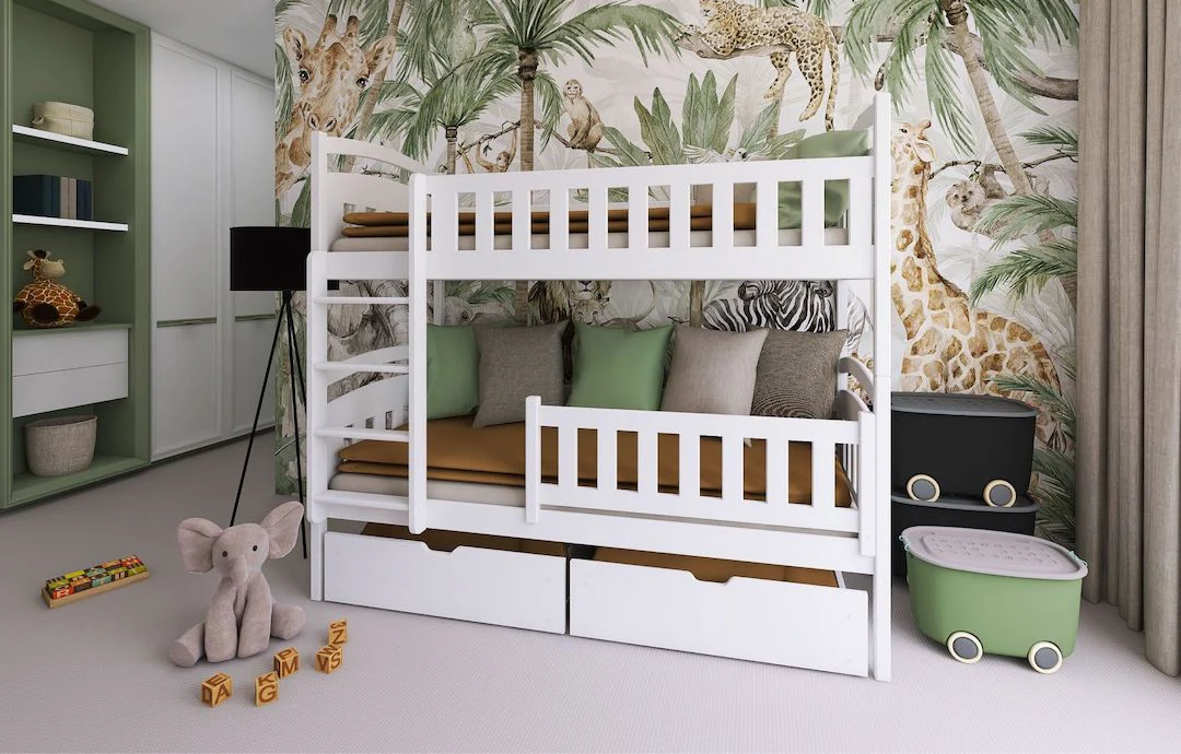 Wooden Bunk Bed Ignas with Storage - Image 4