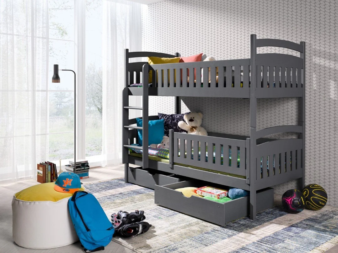Wooden Bunk Bed Ignas with Storage - Image 7
