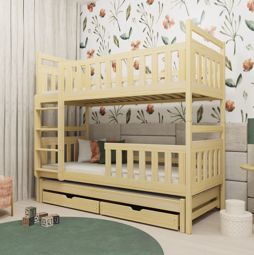 Klara Bunk Bed with Trundle and Storage - Image 10