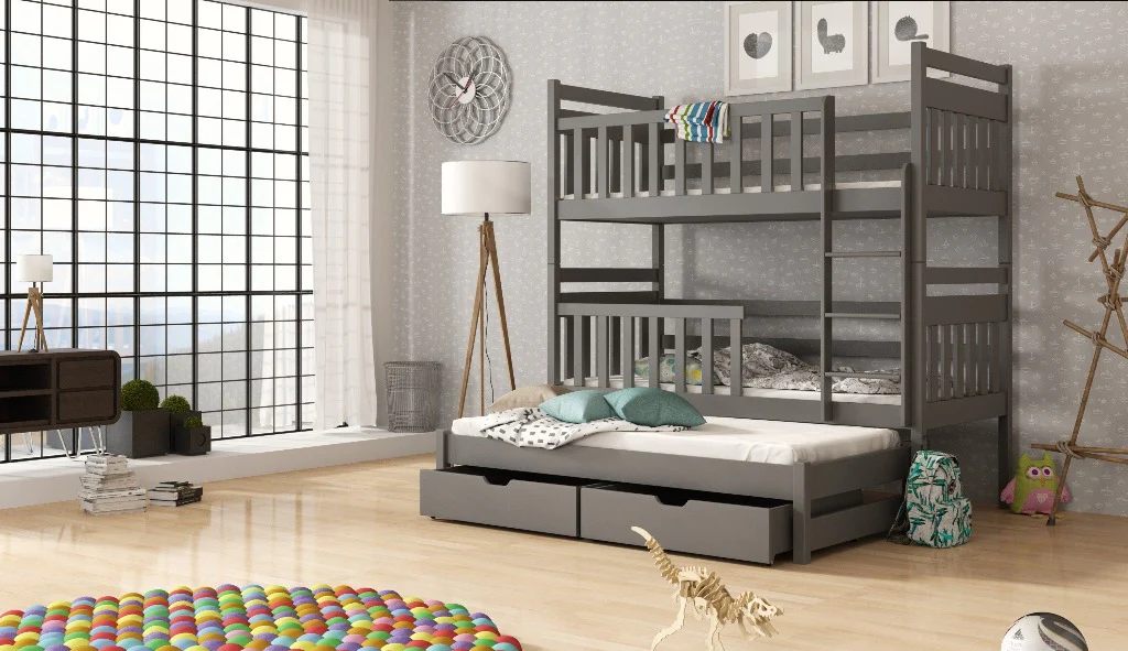Klara Bunk Bed with Trundle and Storage - Image 8