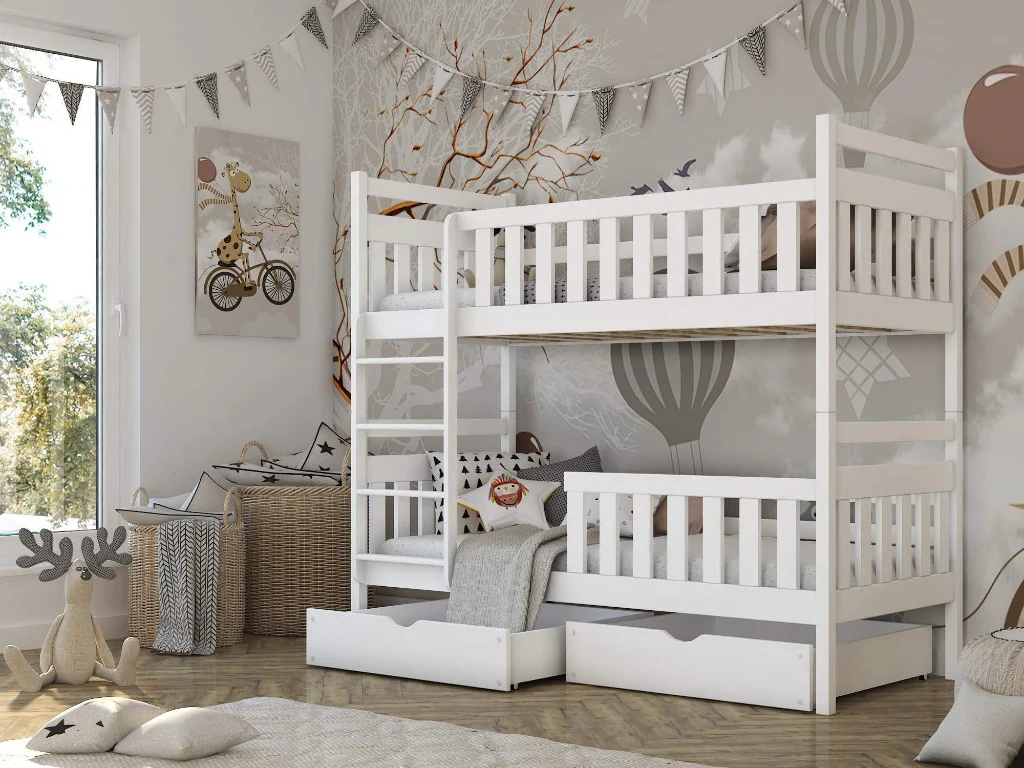 Wooden Bunk Bed Monika with Storage - Image 3