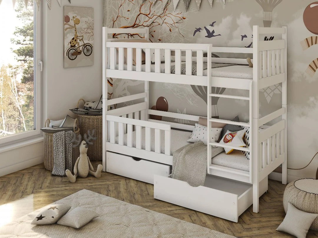 Wooden Bunk Bed Monika with Storage - Image 5
