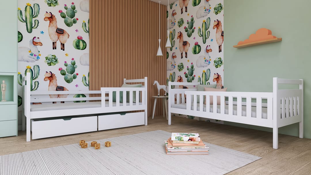 Wooden Bunk Bed Monika with Storage - Image 6