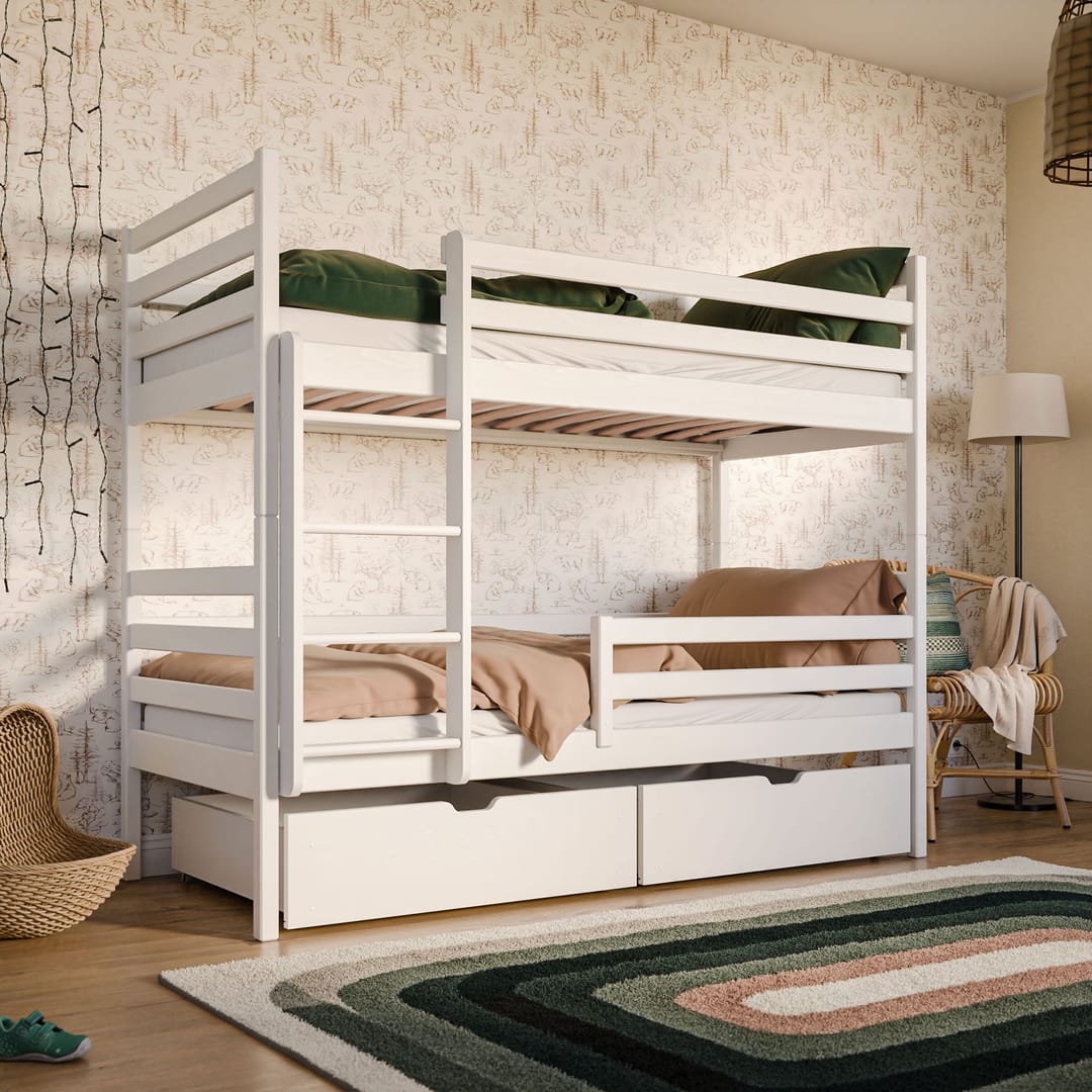Wooden Bunk Bed Nemo with Storage