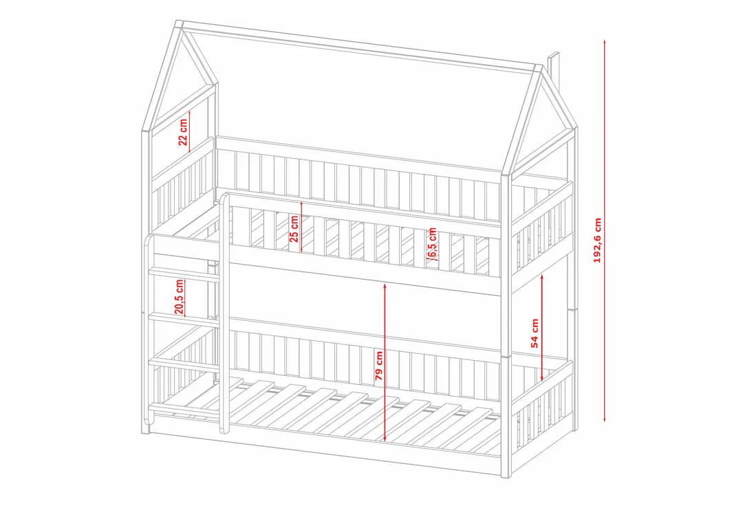 Wooden Bunk Bed Pola - Image 15