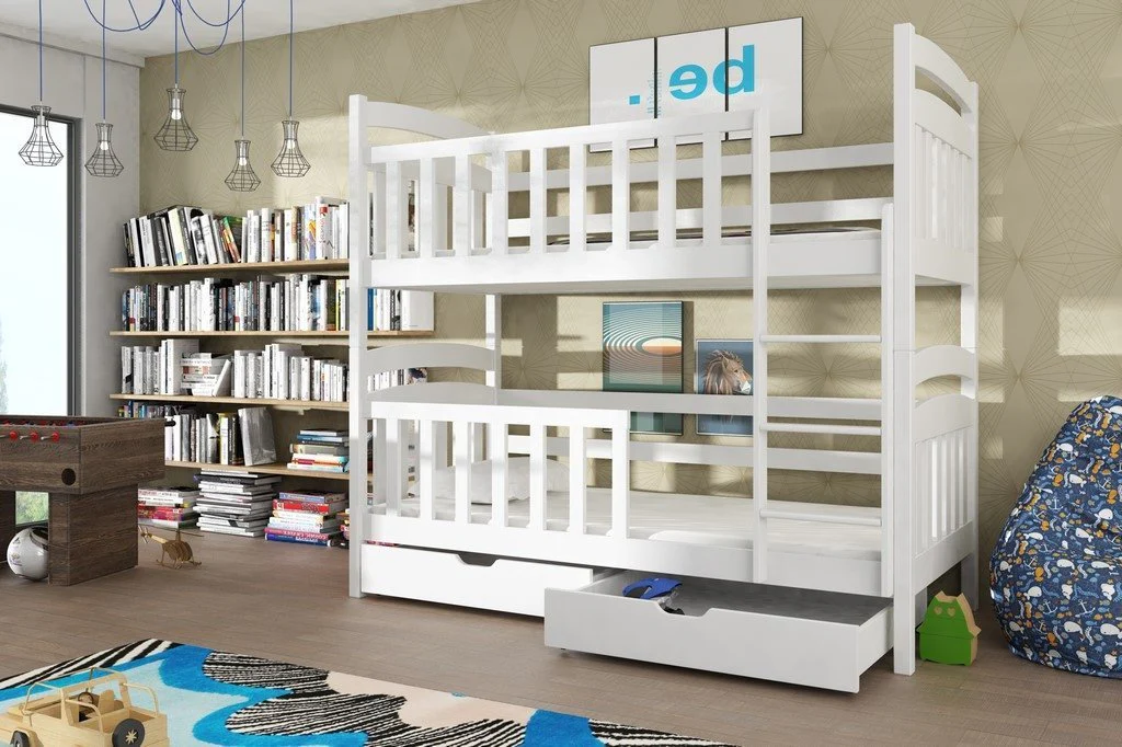 Wooden Bunk Bed Sebus with Storage - Image 4