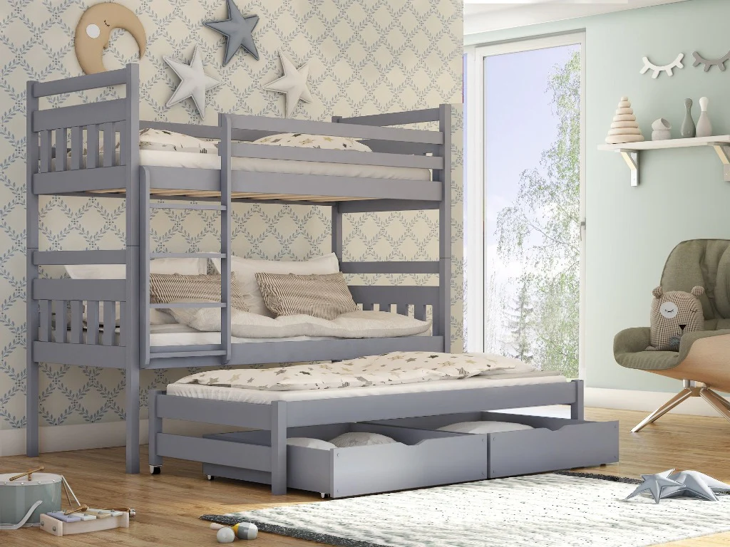 Seweryn Bunk Bed with Trundle and Storage - Image 13