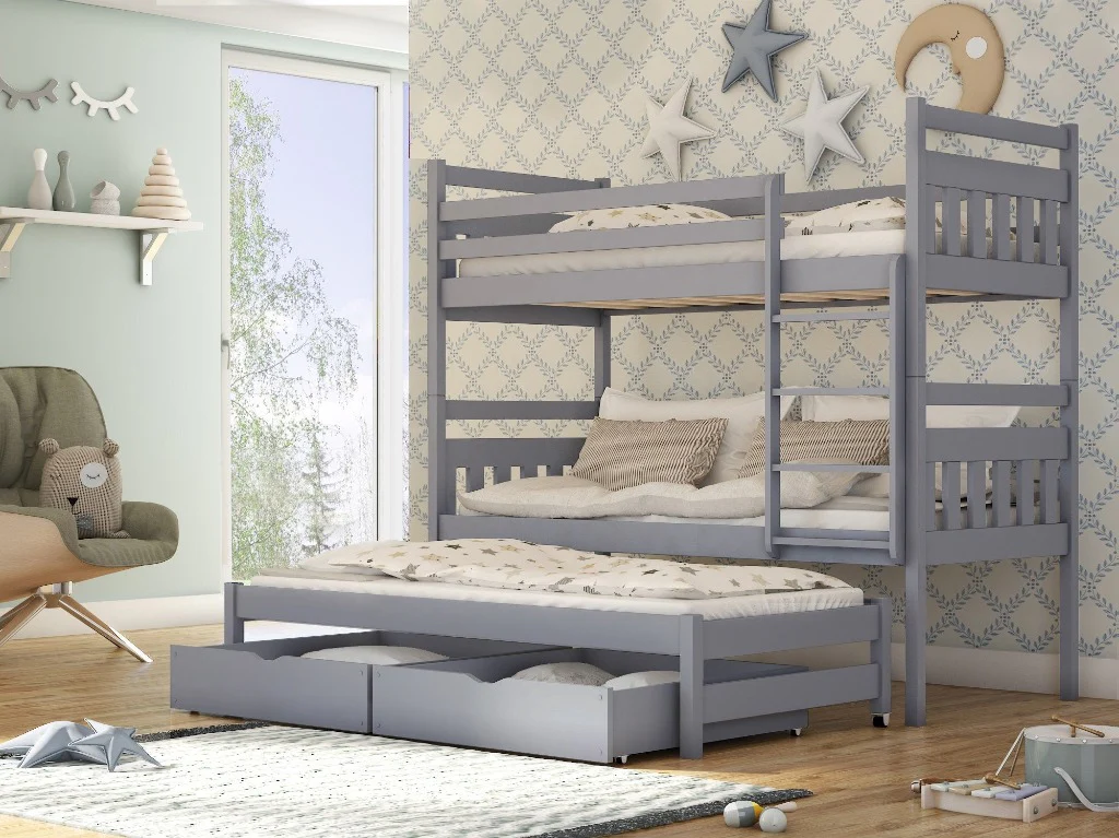 Seweryn Bunk Bed with Trundle and Storage - Image 14