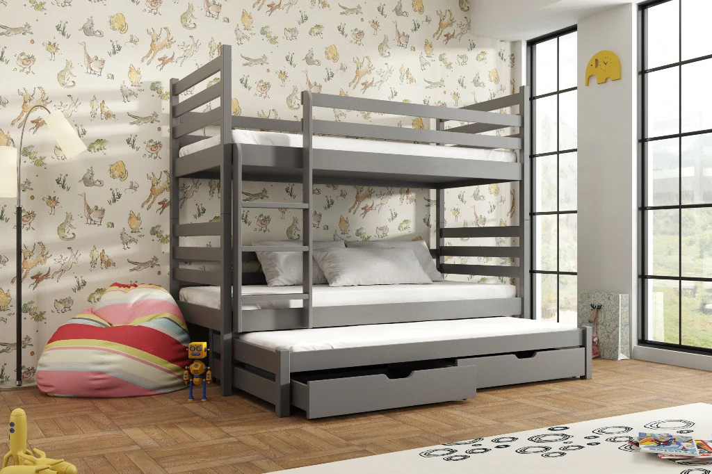 Tomi Bunk Bed with Trundle and Storage - Image 6