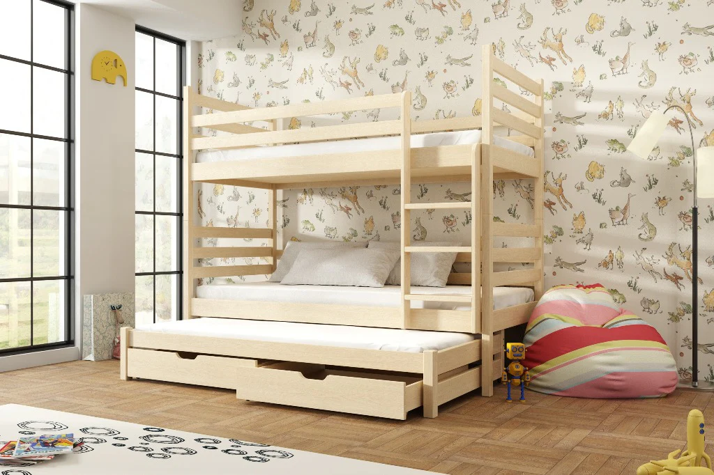 Tomi Bunk Bed with Trundle and Storage - Image 9