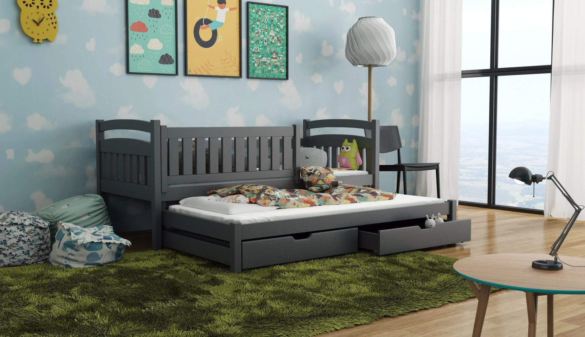 Galaxy Bed with Trundle and Storage - Image 6