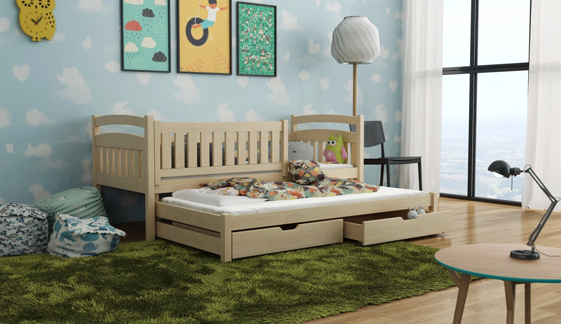 Galaxy Bed with Trundle and Storage - Image 8