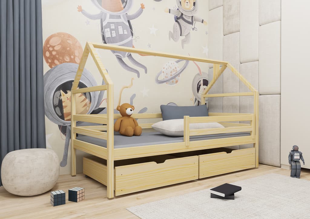 Wooden Single Bed Aaron With Storage - Image 14